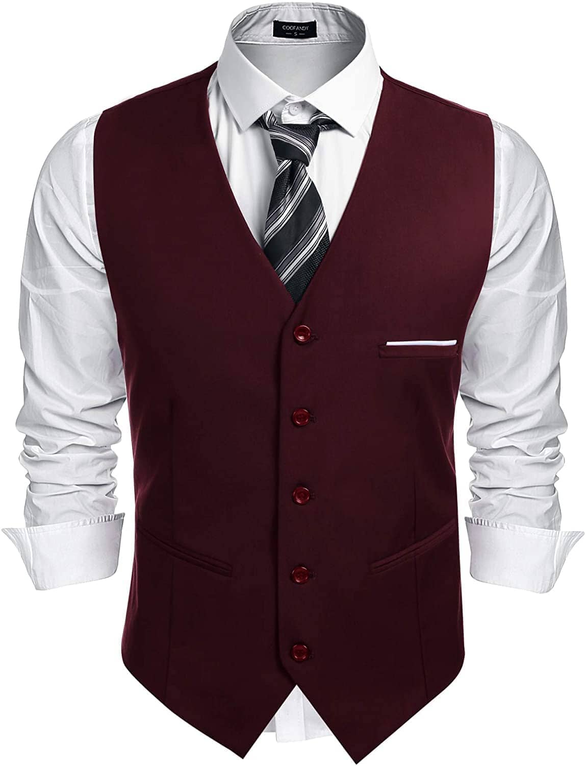 V-Neck Anzug Westen