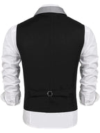 Buttons V-neck Anzug Weste