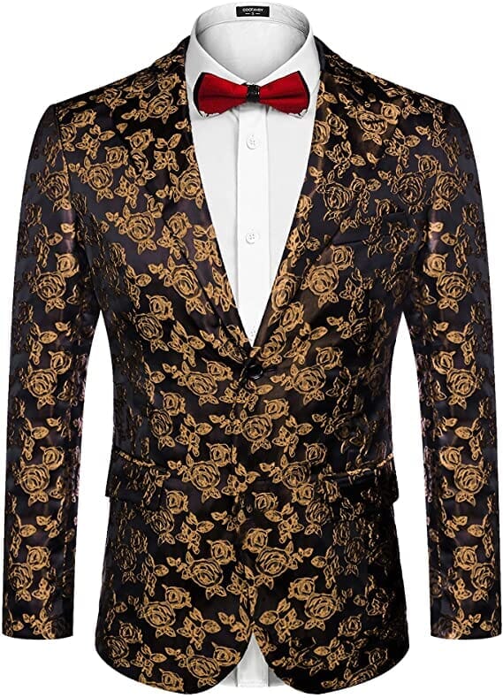 Rose Embroidered Blazer