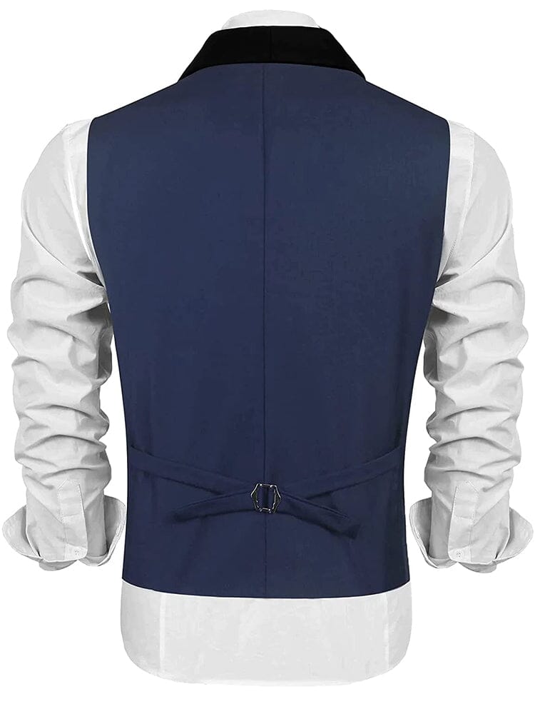 Buttons V-neck Anzug Weste
