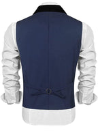 Buttons V-neck Anzug Weste