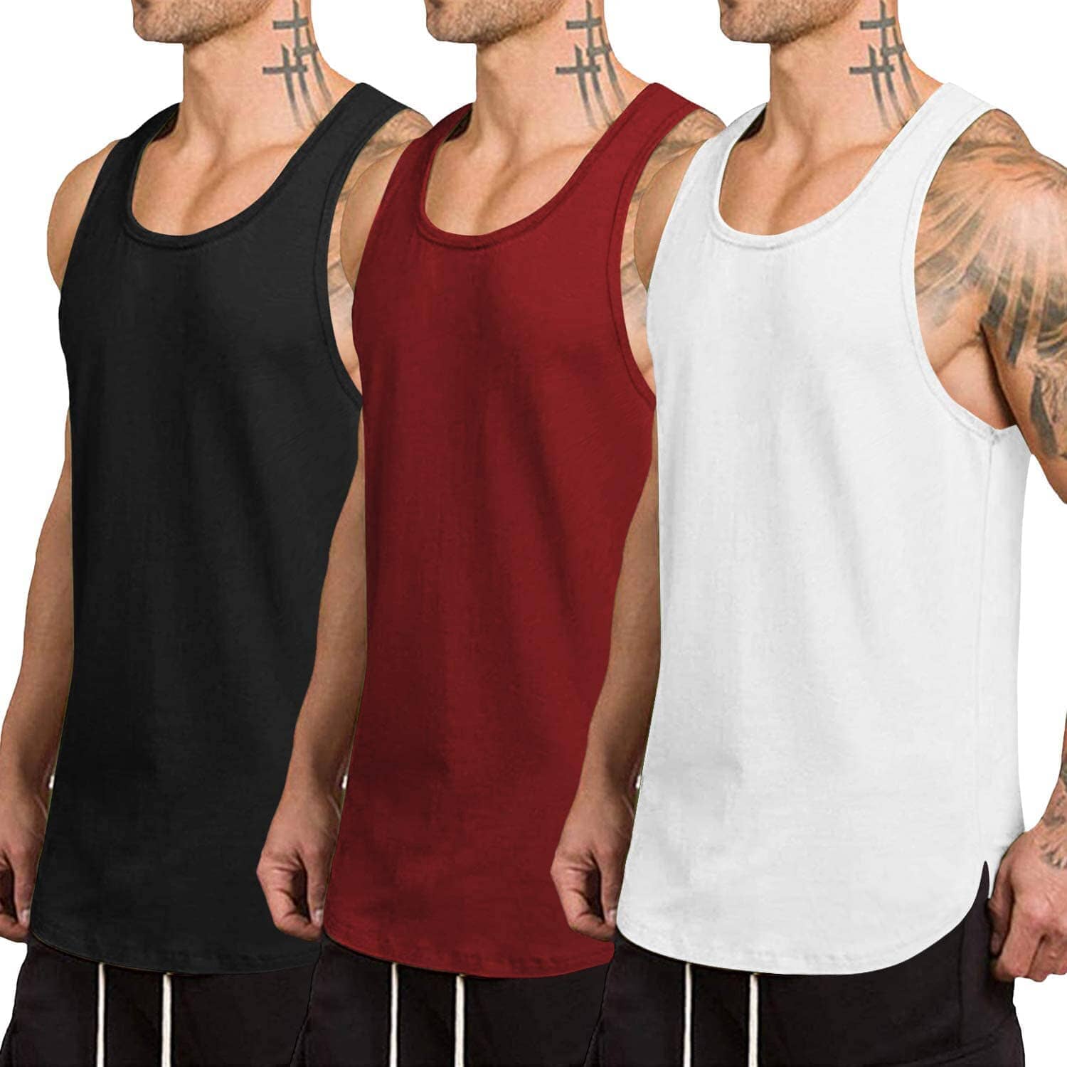 3-Pack Schnell Trocken Gym Weste