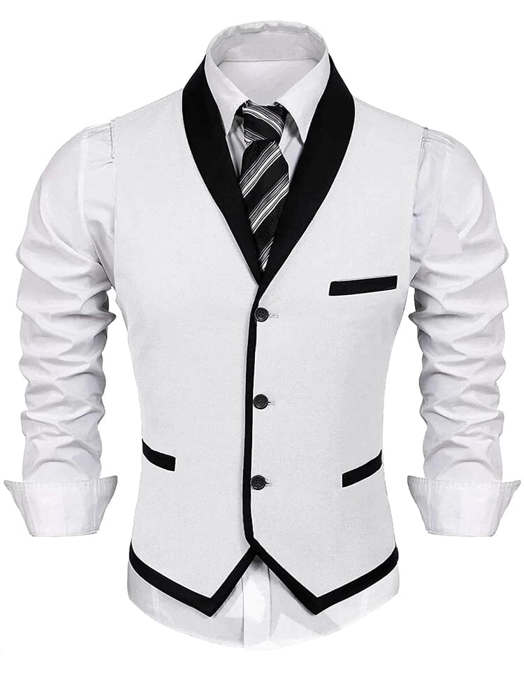Buttons V-neck Anzug Weste