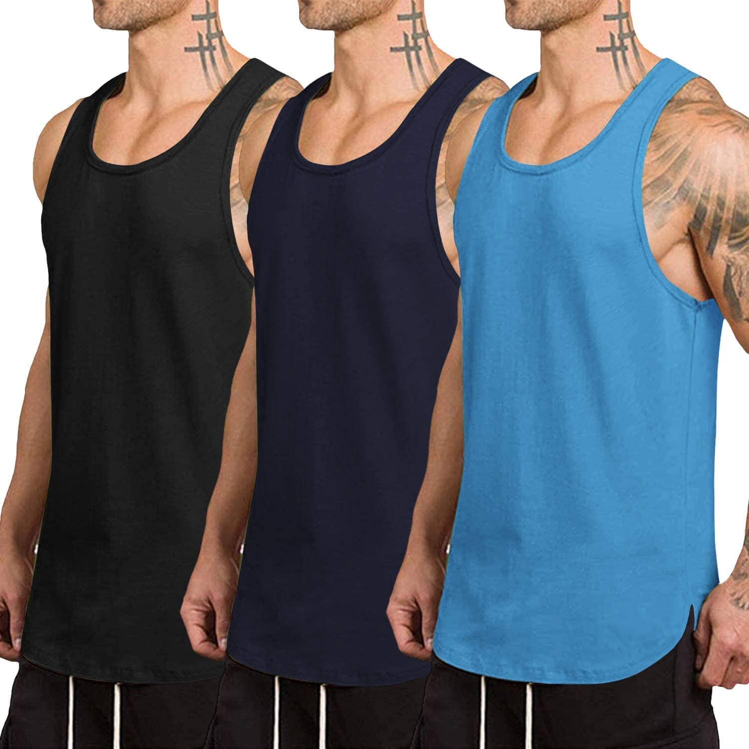 3-Pack Schnell Trocken Gym Weste