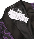 Paisley Schalkragen Lapel Blazer