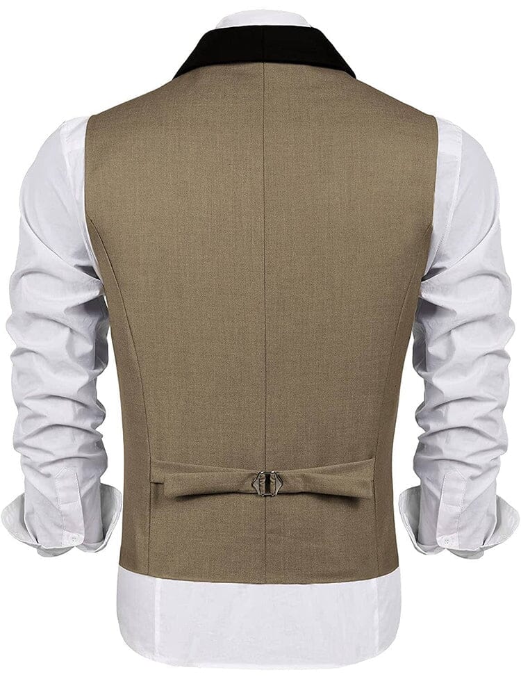 Buttons V-neck Anzug Weste