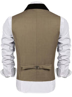 Buttons V-neck Anzug Weste