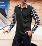 Lang Ärmel Polo Hemd