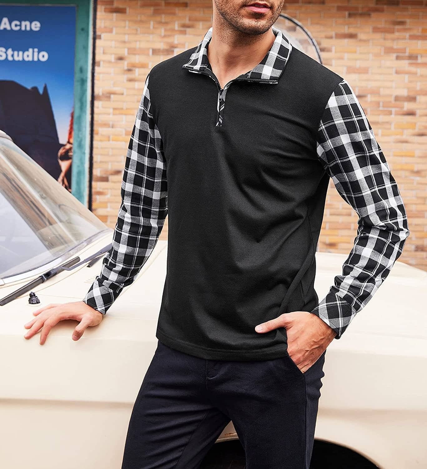Lang Ärmel Polo Hemd