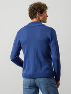 Stand Kragen Strick Cardigan Pullover