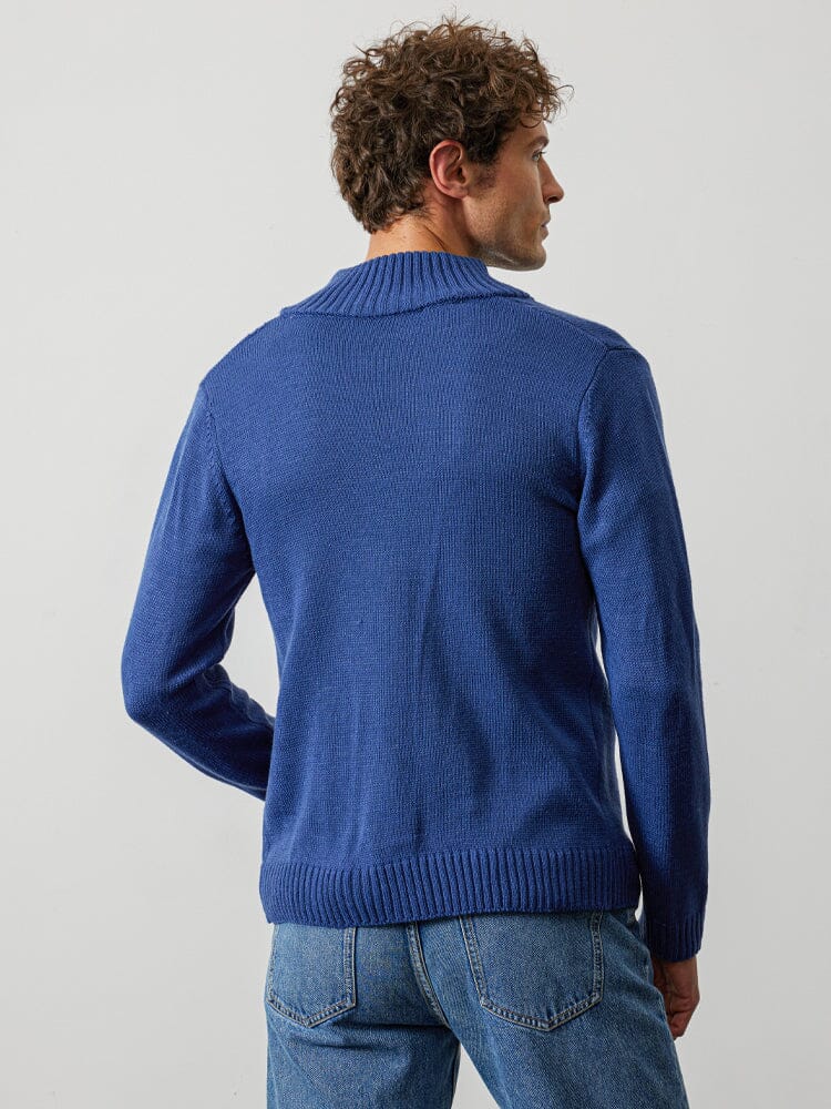 Stand Kragen Strick Cardigan Pullover