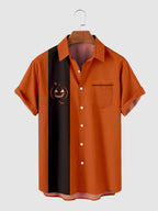 Halloween Pattern Kurz Ärmel Hemd 11