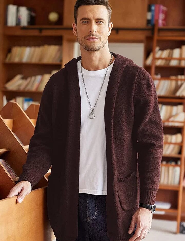 Lightweight Strick Cardigan Pullover with Pockets