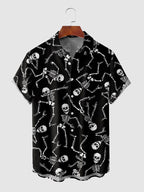 Halloween Pattern Kurz Ärmel Hemd 12
