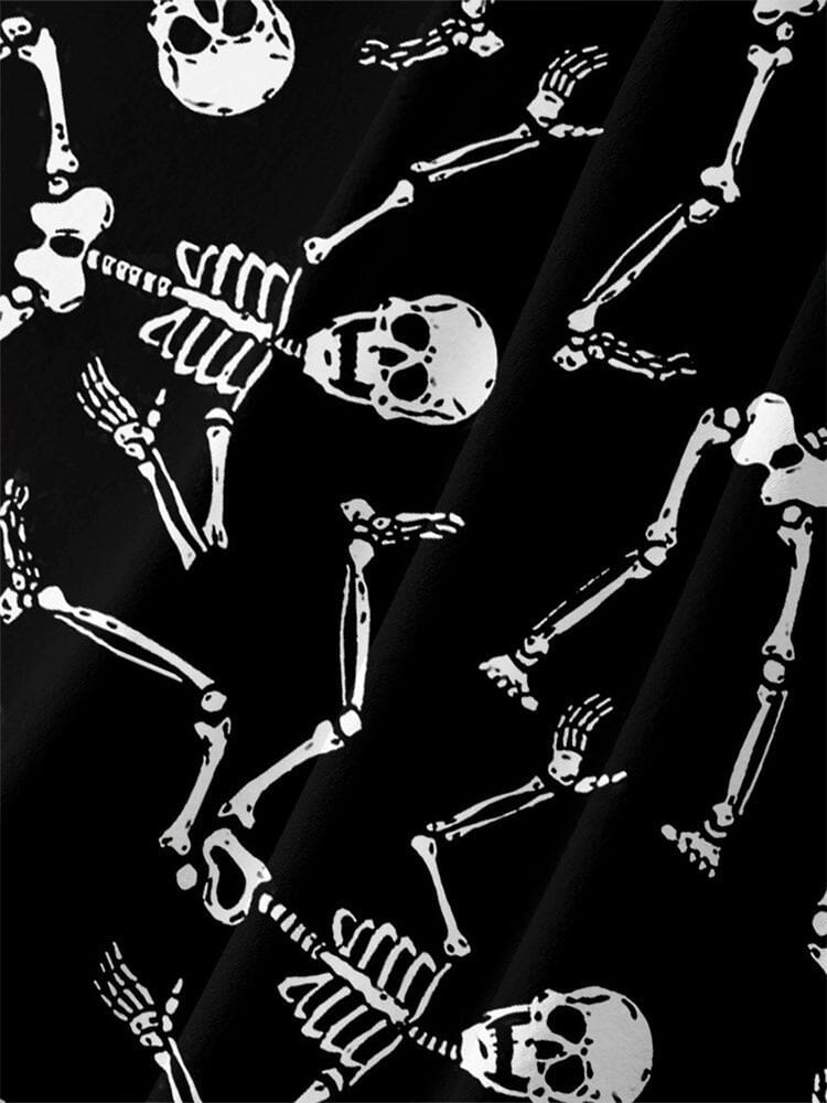 Halloween Pattern Kurz Ärmel Hemd 12