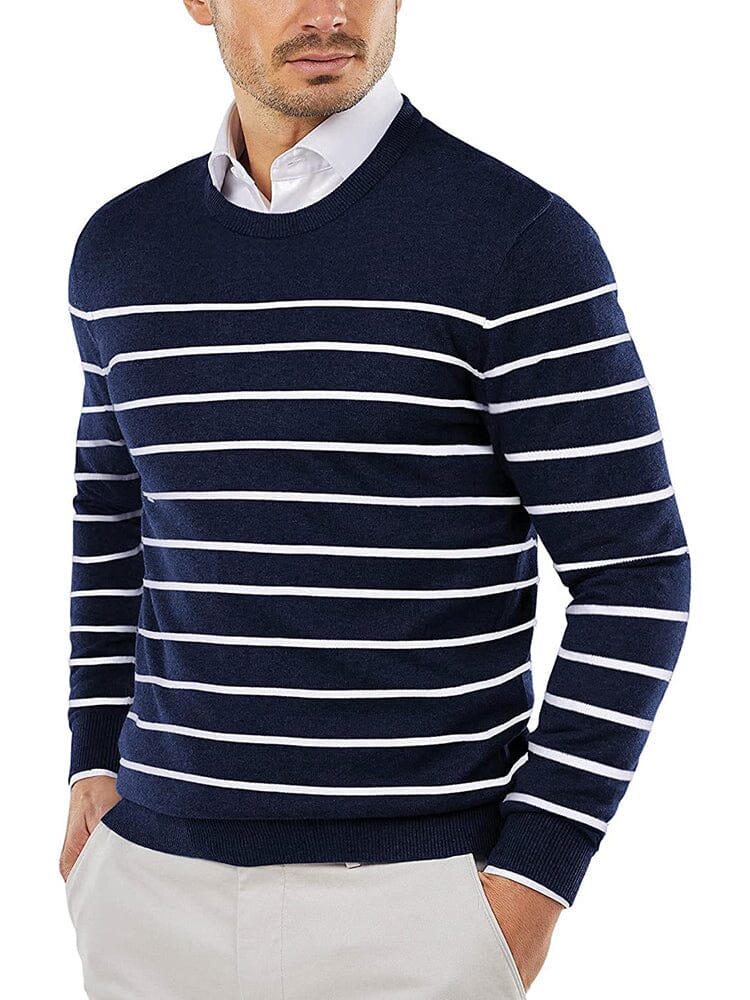 Trendy Crew Neck Pullover Strick Pullover