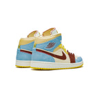 Nike Air Jordan 1 Mid Maison Château Rouge Multicolore Retro