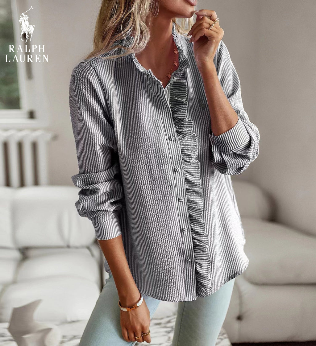 Hemd elegant da Damen mit volant
