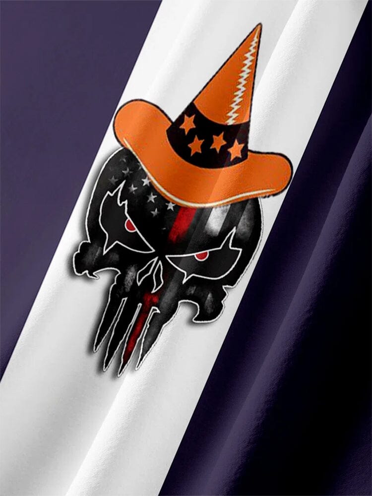 Halloween Pattern Kurz Ärmel Hemd 14