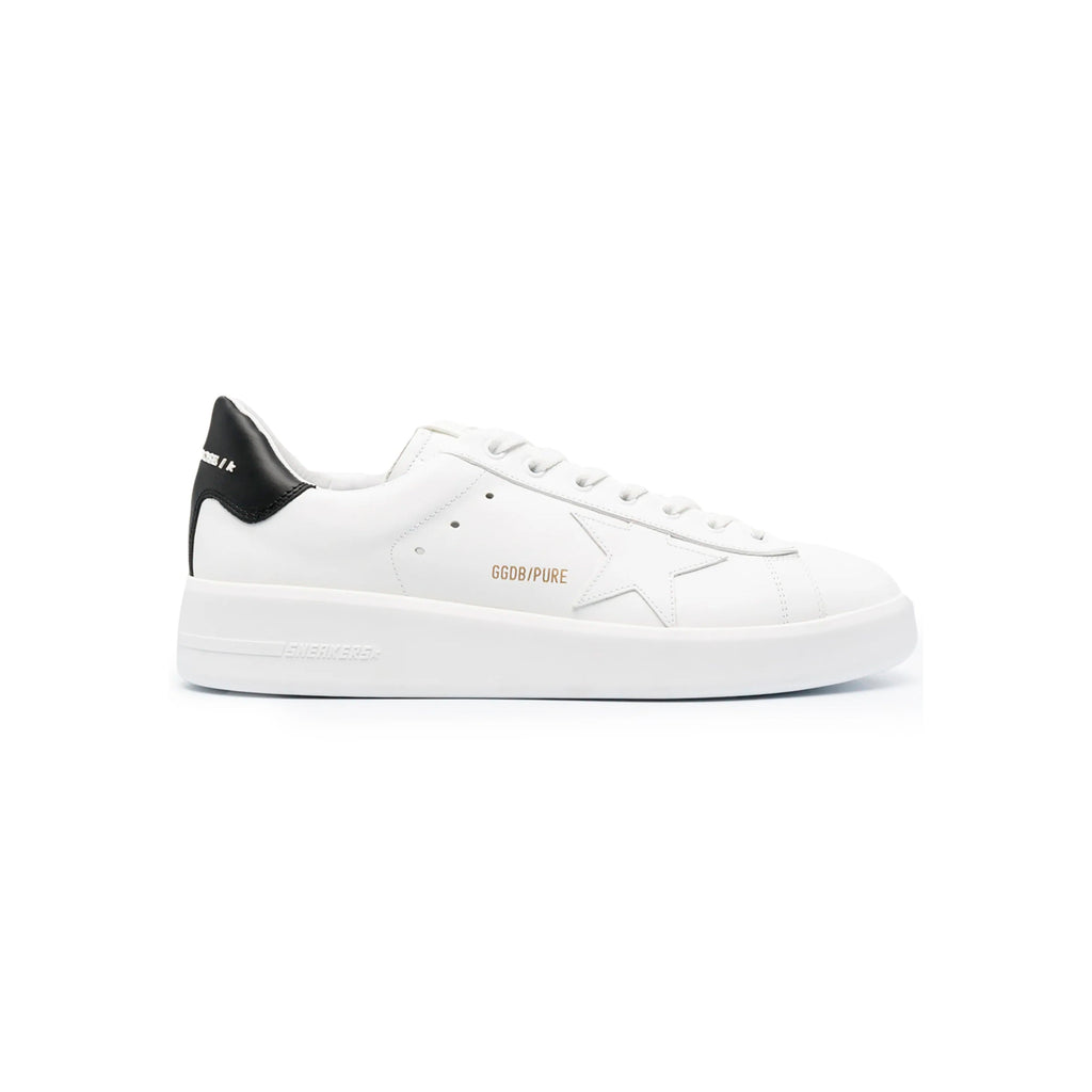 Golden Goose Pure Star Sneaker Weiß mit Details Schwarz