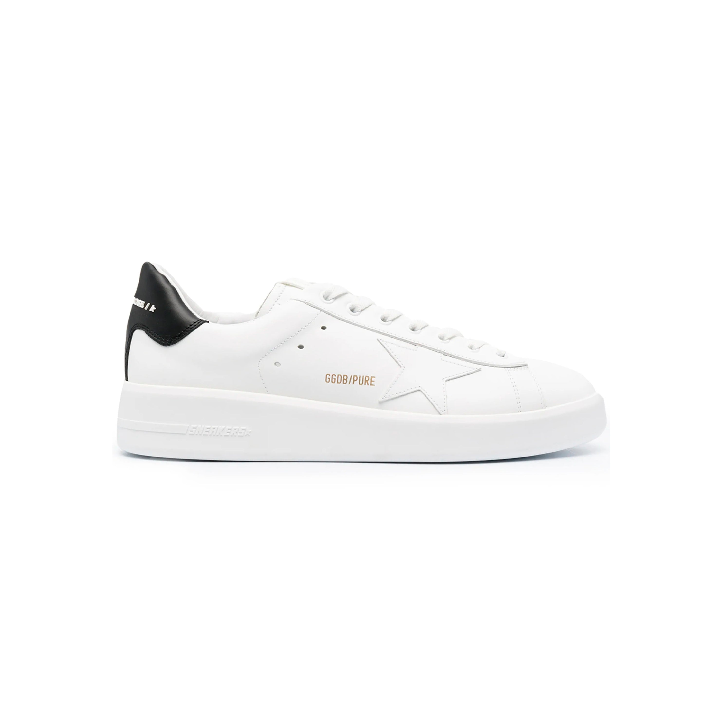 Golden Goose Pure Star Sneaker Weiß mit Details Schwarz