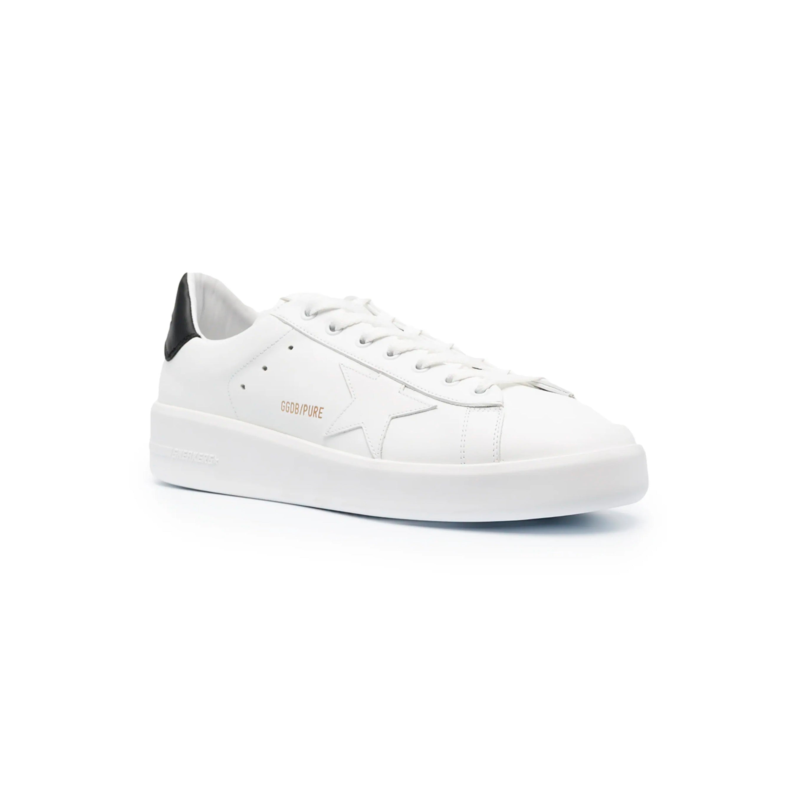Golden Goose Pure Star Sneaker Weiß mit Details Schwarz