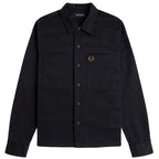Twill Overshirt - Schwarz