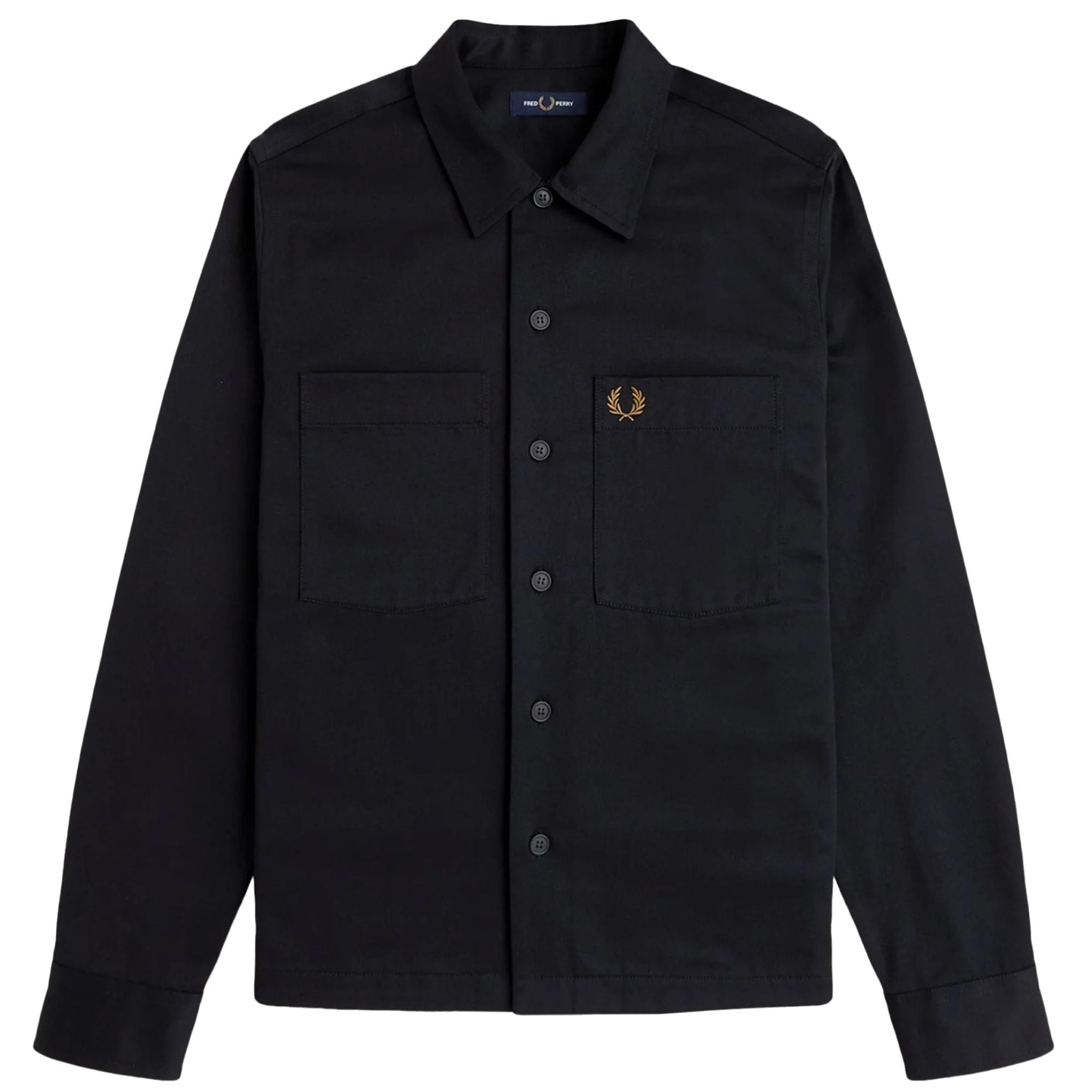 Twill Overshirt - Schwarz