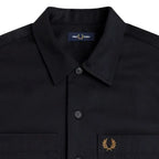 Twill Overshirt - Schwarz