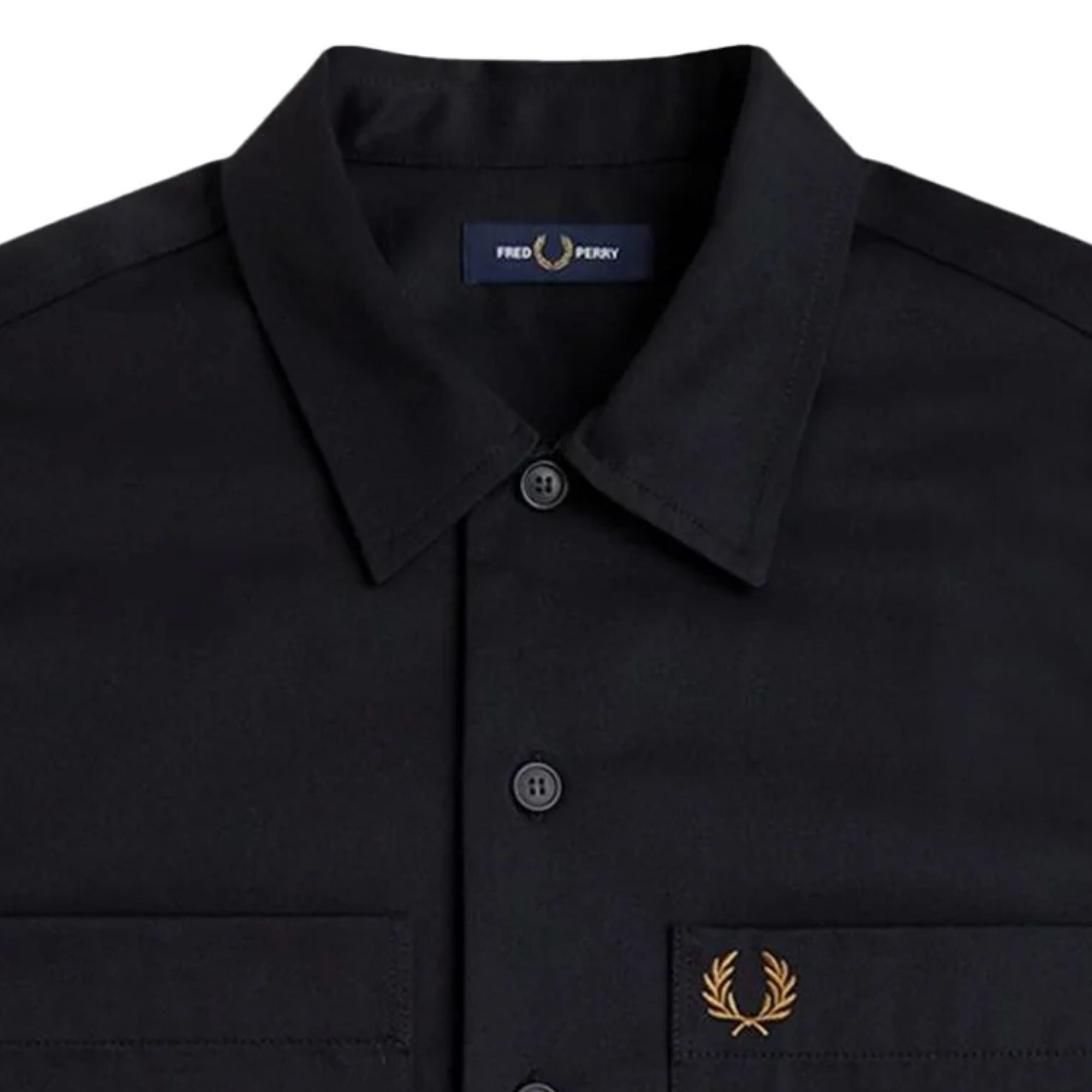 Twill Overshirt - Schwarz