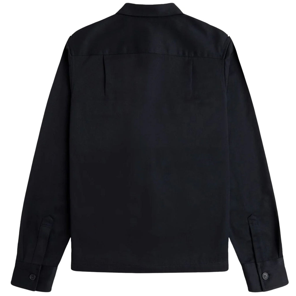 Twill Overshirt - Schwarz