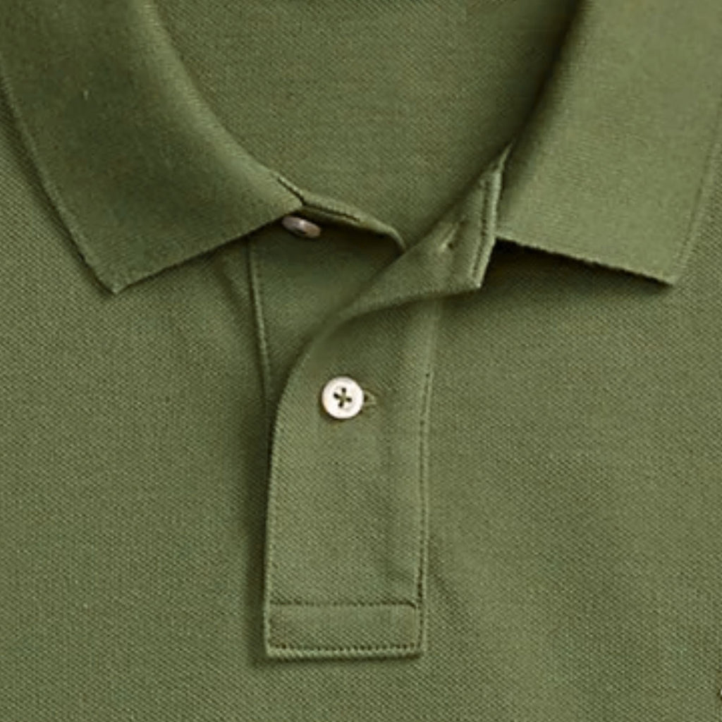Kurzarm-Poloshirt – Grün