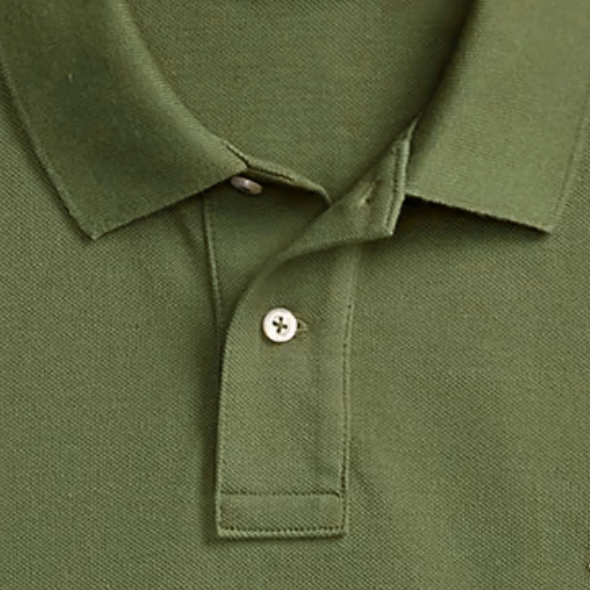 Kurzarm-Poloshirt – Grün