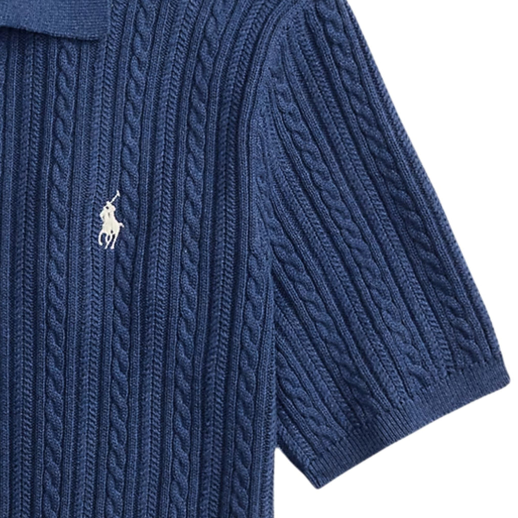 Strickpolo – Marineblau