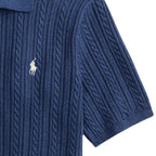 Strickpolo – Marineblau