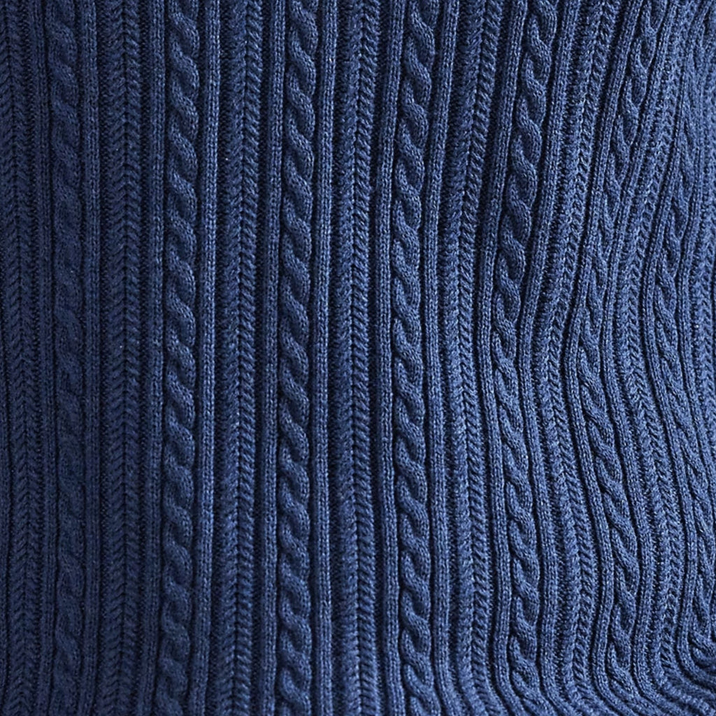 Strickpolo – Marineblau