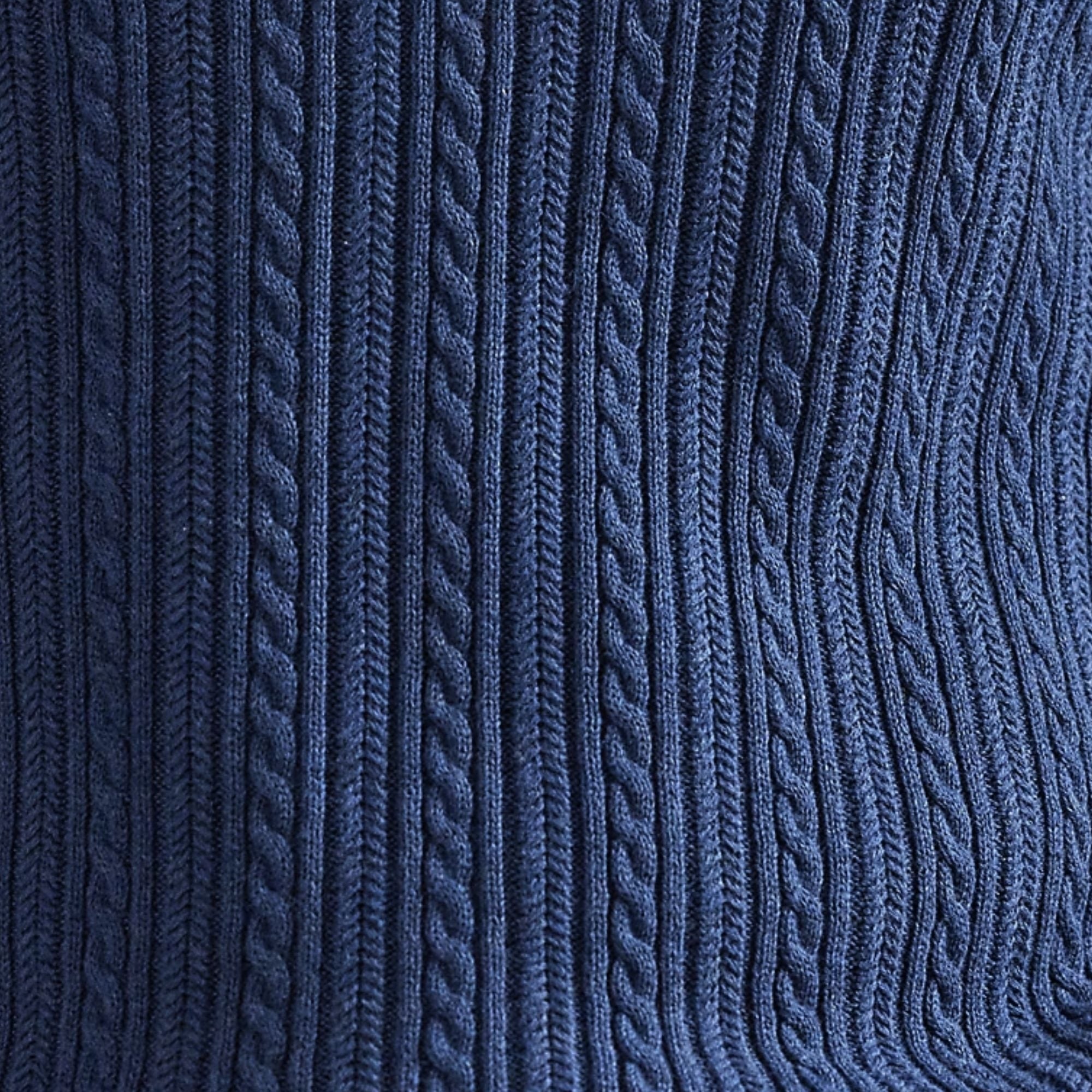 Strickpolo – Marineblau