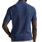 Strickpolo – Marineblau