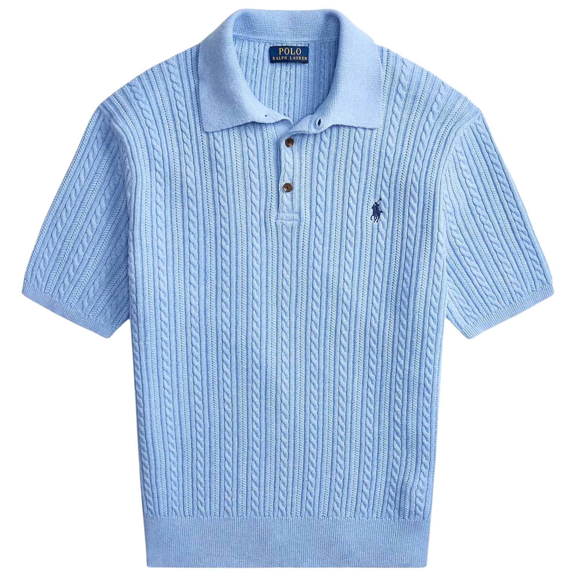 Strickpolo – Hellblau