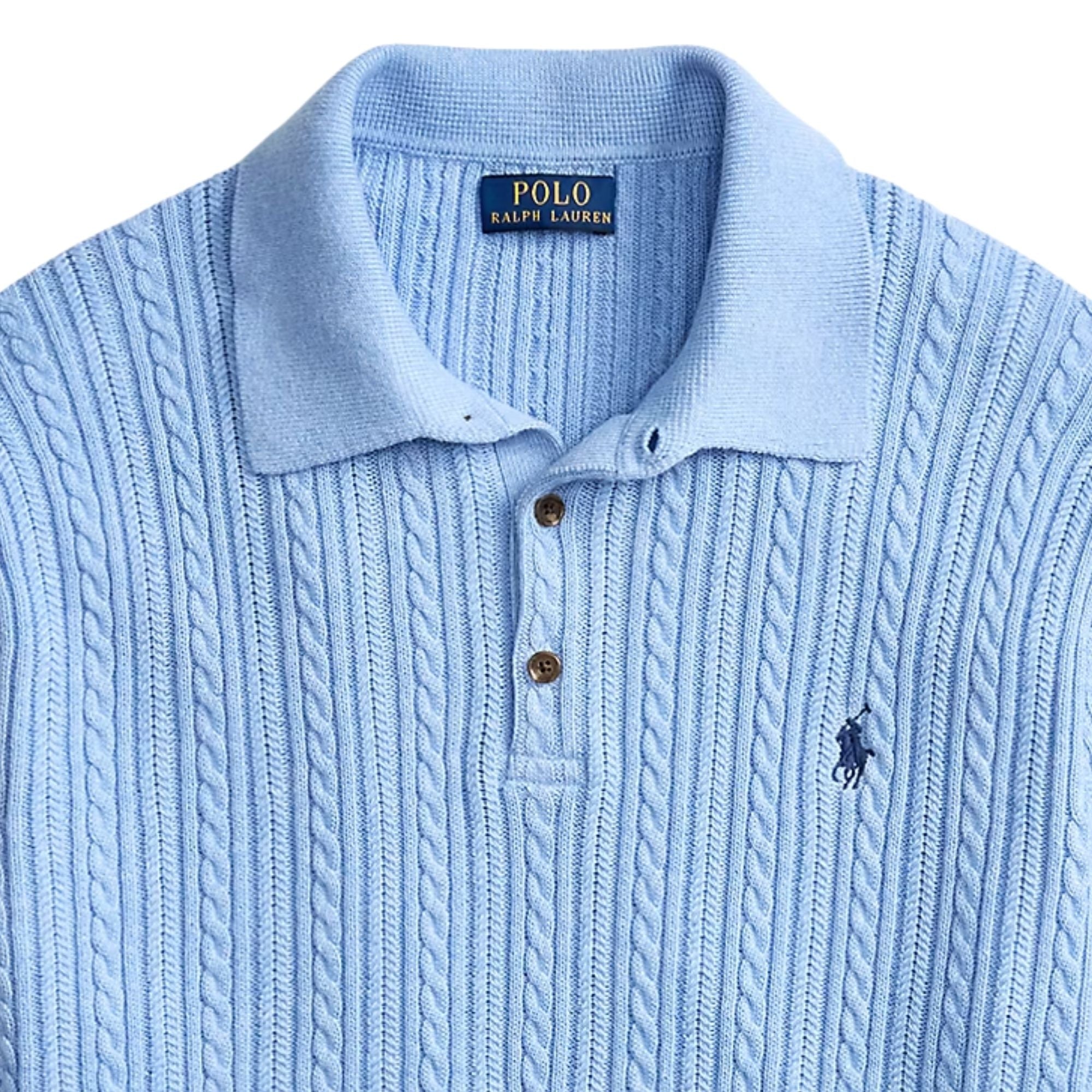 Strickpolo – Hellblau