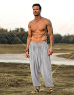 Lockere Fit Leinen Stil Hippie Hose