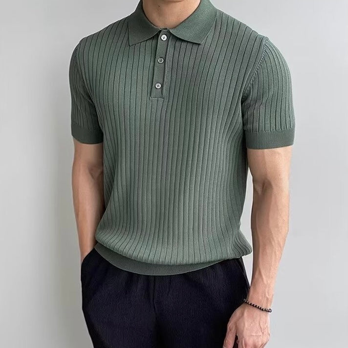 GIMCHEON Gestricktes Poloshirt