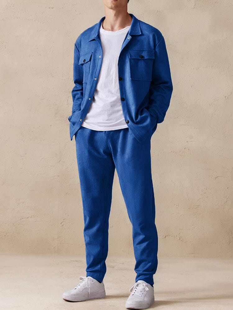 Trendy 2-Teil Suede Set
