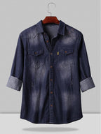 Denim Lang Ärmel Hemden