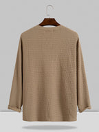 Small V-neck Lang-sleeved Hemd
