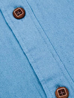 Lang-Ärmel Denim Dress Hemd