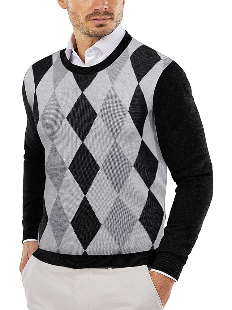 Trendy Crew Neck Pullover Strick Pullover