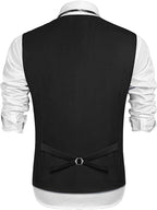 2-Teil Two Knopf Uni Prom Tuxedo Blazer Weste Set