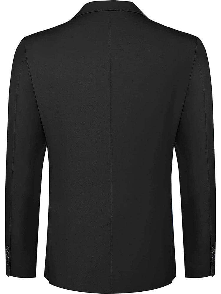 2-Teil Two Knopf Uni Prom Tuxedo Blazer Weste Set