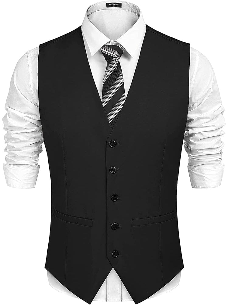 2-Teil Two Knopf Uni Prom Tuxedo Blazer Weste Set